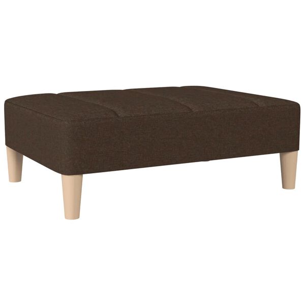 vidaXL Fu&szlig;hocker Dunkelbraun 78x56x32 cm Stoff