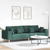 vidaXL Stoffsofa mit Kissen Dunkelgrün 208 cm Stoff