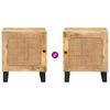 vidaXL Nachttisch Natur 40 x 33 x 46 cm