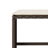 vidaXL 6-tlg. Garten-Sofagarnitur mit Kissen Braun Poly Rattan