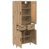 vidaXL Highboard mit Schubladen 2 pcs Artisan-Eiche Holzwerkstoff
