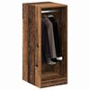 vidaXL Kleiderschrank mit Regal mit Speicher Altholz 41 x 48 x 102 cm