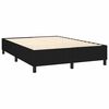 vidaXL Boxspringbett mit Matratze Schwarz 140x190 cm Stoff