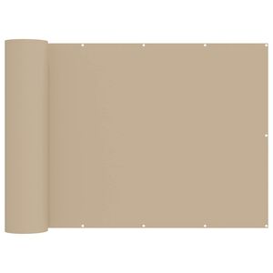 vidaXL Balkon Sichtschutz 200 x 700 cm Stoff mit PU-Beschichtung Beige