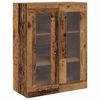 vidaXL Highboard Schrank mit Regal 2 St&uuml;cke Altholz Holzwerkstoff