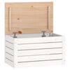 vidaXL Truhe Wei&szlig; 59,5x36,5x33 cm Massivholz Kiefer