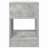 vidaXL Beistelltisch 2 pcs Beton Grau 30,5 x 30 x 45 cm Holzwerkstoff