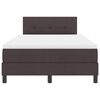 vidaXL Boxspringbett mit Matratze Dunkelbraun 120 x 190 cm Stoff