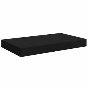 vidaXL Schwebendes Wandregal Schwarz 40x23x3,8 cm MDF