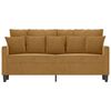 vidaXL 2-Sitzer-Sofa Braun 140 cm Samt