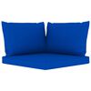 vidaXL 6-tlg. Garten-Lounge-Set mit Blauen Kissen