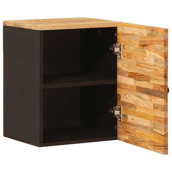 vidaXL Badezimmer H&auml;ngeschrank Natur 38 x 33 x 48 cm Massivholz Mango