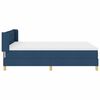 vidaXL Boxspringbett mit Matratze Blau 190 x 140 cm Polyester