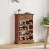 vidaXL Weinregal Massives Mahagoni Holz