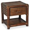 vidaXL Nachttisch 45&times;45&times;40 cm Bambus Dunkelbraun