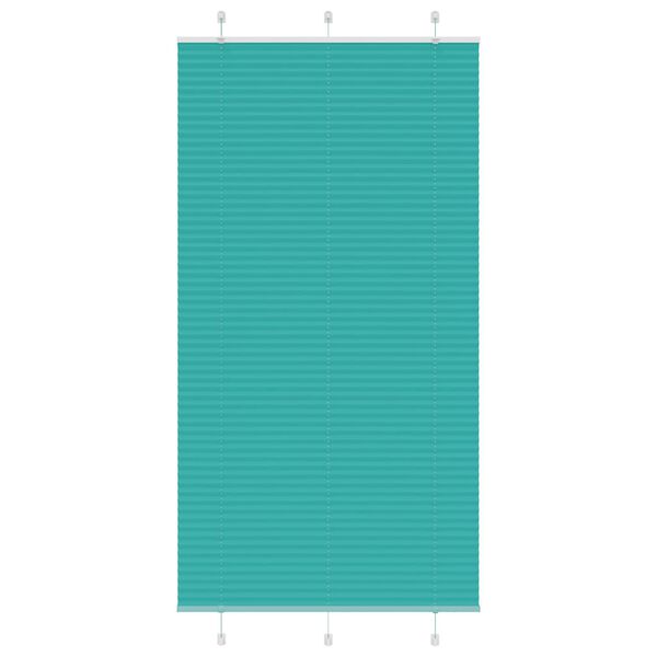 vidaXL Plissee Petrolgrün 100x200 cm Stoffbreite 99,4 cm Polyester