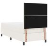 vidaXL Boxspringbett Creme und Weiß 203 x 80 x 128 cm Cordstoff