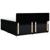 vidaXL Boxspringbett mit Matratze Schwarz 180x200 cm Stoff