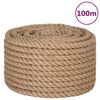 vidaXL Seil 100% Jute 20 mm 100 m