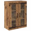 vidaXL Highboard 2 pcs Altholz Holzwerkstoff