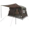 vidaXL Familienzelt mit Dach Braun Grau 380 x 260 x 190 cm Polyester