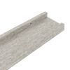 vidaXL Wandregale 2 Stk. Betongrau 40x9x3 cm
