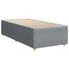 vidaXL Boxspringbett mit Matratze Hellgrau 90x200 cm Stoff