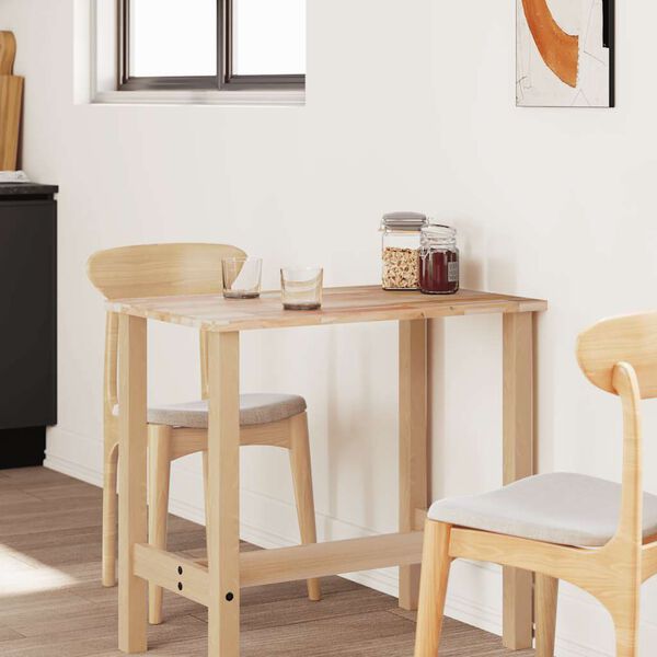 vidaXL Tischplatte Rechteckig 80x60x2 cm Massivholz Akazie