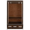 vidaXL Kleiderschrank Braun 87 x 49 x 159 cm Stoff