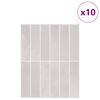 vidaXL Rechteckige Fliese 10 pcs Beige 29 x 23 x 0,08 cm