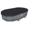 Bestway Power Stahlrahmen-Pool Set Oval 488x305x107 cm 56448