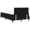 vidaXL Boxspringbett mit Matratze mit LED Schwarz 120 x 190 cm Stoff