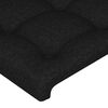 vidaXL Boxspringbett mit Matratze Schwarz 90x200 cm Stoff