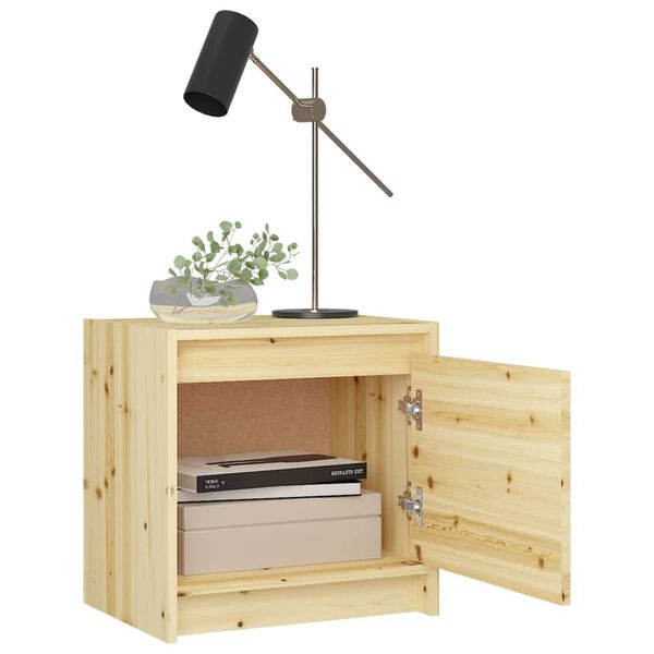 vidaXL Nachttische 2 Stk. 40x30,5x40 cm Massivholz Tanne