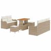 vidaXL Garten-Sofa-Set 8 Stk. 7-Sitzanzahl Beige