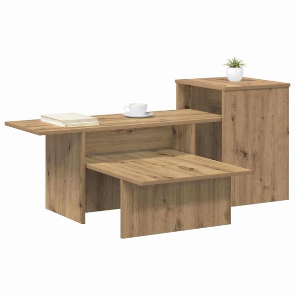 vidaXL Konsolentisch Artisan-Eiche 80 x 50 x 225 cm Holzwerkstoff