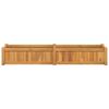 vidaXL Hochbeet 150x30x25 cm Massivholz Teak