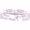 vidaXL Bettgestell mit Schubladen Altholz 120 x 200 cm Holzwerkstoff