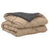 vidaXL Sommerdecke Anthrazit und Taupe 200 x 155 cm Mikrofaser