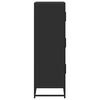 vidaXL Highboard Schwarz 68x35x106,5 cm Holzwerkstoff und Metall
