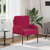 vidaXL Sofas mit Kissen 55cm Weinrot Sperrholz