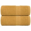 vidaXL Wascht&uuml;cher FROGN 2 Stk. Gold 30x30 cm 360 g/m&sup2;