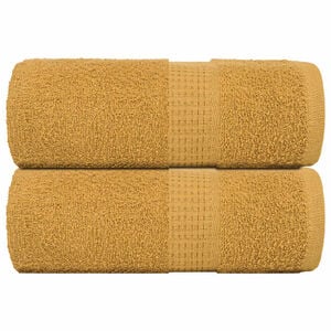 vidaXL Wascht&uuml;cher FROGN 2 Stk. Gold 30x30 cm 360 g/m&sup2;