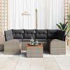 vidaXL Garten-Sofa-Set 7 pcs Grau