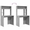 vidaXL Schreibtisch Graues Sonoma 91 x 50 x 149 cm Holzwerkstoff