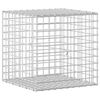 vidaXL Gabione mit 3,5 mm Draht und 5x5 cm Maschen 50x50x50 cm