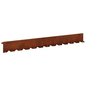 vidaXL Raseneinfassung 30 stk. 102 x 10 x 4 cm Stahl Rostig