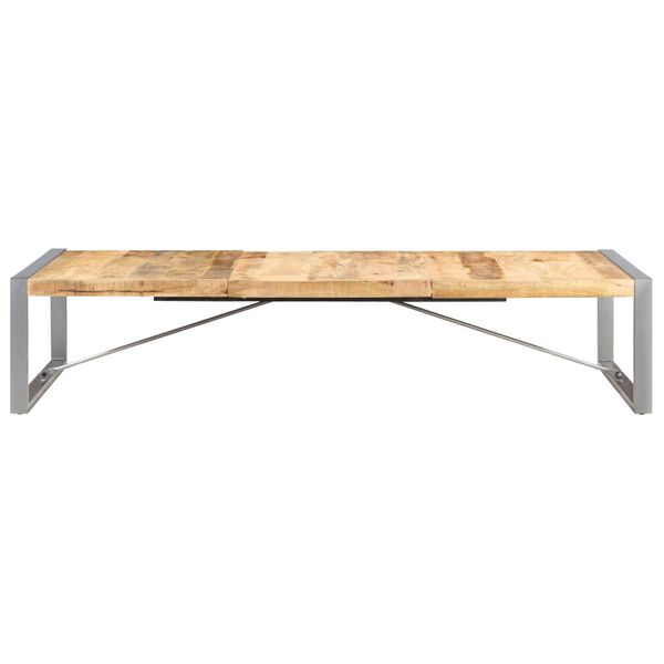 vidaXL Couchtisch 180x90x40 cm Raues Mangoholz