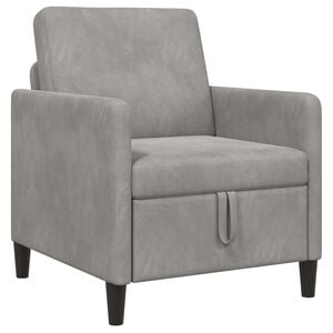vidaXL Sofa mit Stauraum Hellgrau 72 x 78 x 87 cm Polyester