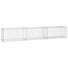 vidaXL Gabionenwand mit Abdeckung 300&times;50&times;50 cm Verzinkter Stahl